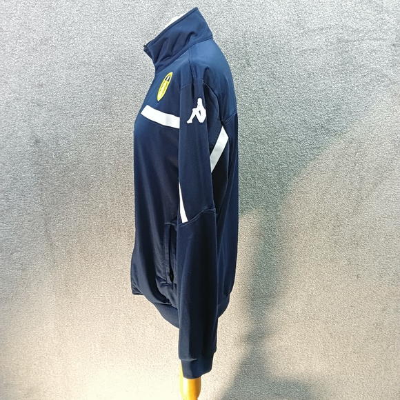 KAPPA X LEEDS NAVY ZIP JACKET PLAYER TRAINING ACTIVEWEAR Y2K SPORTS UK L - Picture 4 of 6